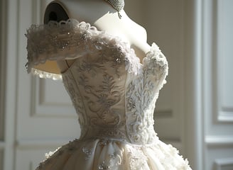a dress - like dress with a beaded neckline and a beaded neck