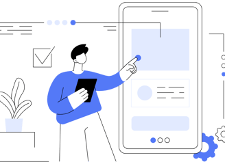 dessin site web bleu png