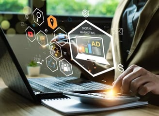 Digital Marketing manager working on project