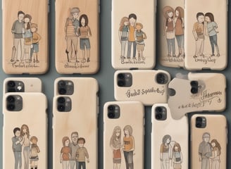 A collection of six carbon fiber-patterned phone cases, each with a circular magnetic ring design. The cases are arranged in a cascading order, showcasing a variety of colors including green, light blue, black, red, dark blue, and another shade of green.