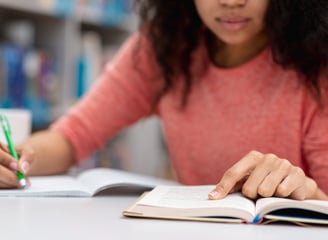 young woman preparing for the GMAT