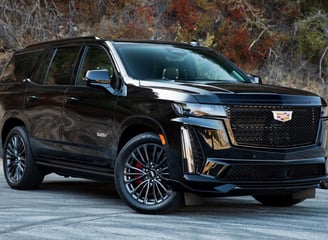Black SUV for airport ride in Dallas