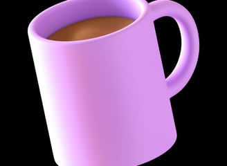 a cup of coffee in a mug of coffee