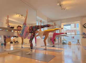 Barre workout, uplifting movement in Meilen in Joy Movement Studio