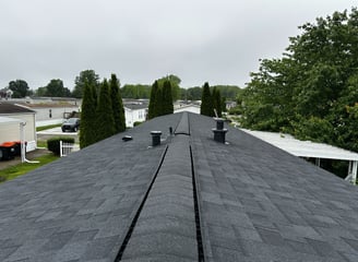 newly installed roof on a trailer