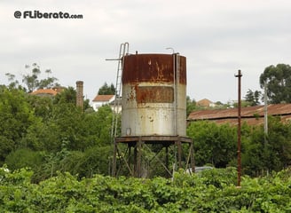 Estação comboios Viseu depósito de água