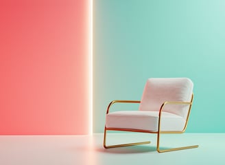 Ai Generated Minimalistic Design of a sofa