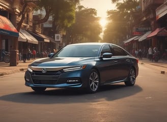 a blue honda accord accord is shown in this image