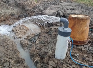 hasil pekerjaan air bersih