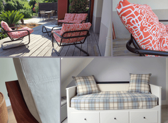 Housse de lit gigogne et de fauteuils