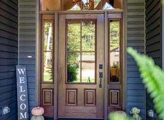 modern entry door install