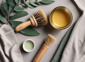 brown wooden spoon on white textile