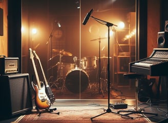 Music recording studio photo