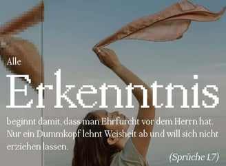 Knowledge begins with the awe of God