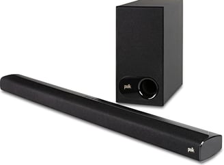 Polk Audio Signa S2 Sound Bar & Wireless Subwoofer – Exclusive VoiceAdjust Technology, Ultra-Slim De