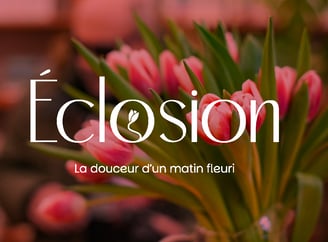 Logo - Identité visuelle - Fleuriste - Éclosion - Amy Atelier Graphique