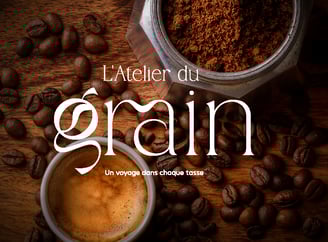 Logo - Identité visuelle -Café - L'atelier du grain - Amy Atelier Graphique