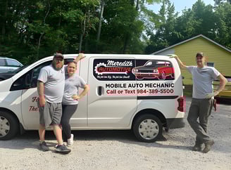 sideview of Meredith Auto