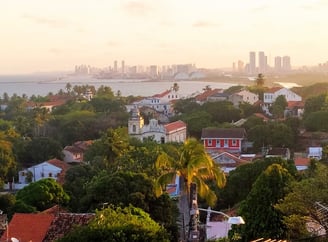 Mirante em frente a Igreja da Misericórdia em Olinda 