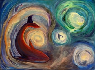 whales guiding souls home