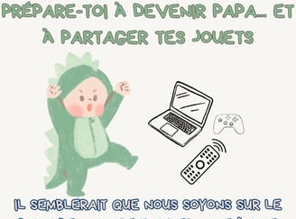 photo humour annonce grossesse papa