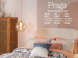 Edredón dos vistas modelo Praga de la marca Vianney