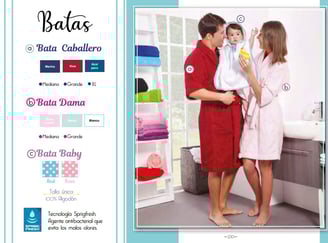 Batas de multiples colores y tamaños modelo Batas de la marca Colchas Primavera