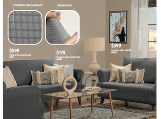 Funda de sillon modelo Stretch gris de la marca Intima hogar