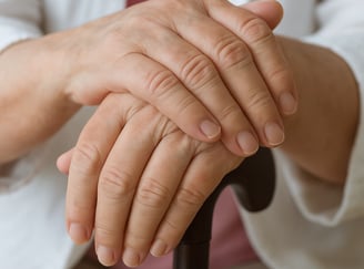 Parkinson patient receiving physiotherapy and exercise-treatment to improve movement and cordination