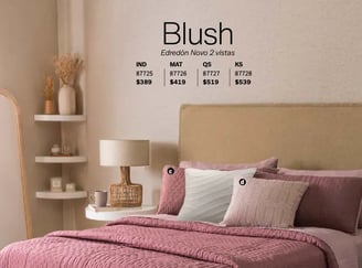 Edredón dos vistas modelo Novo Blush de la marca Vianney