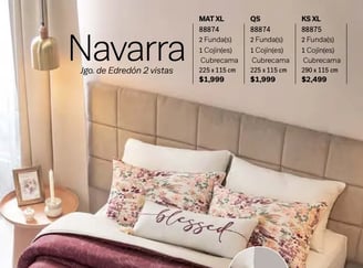 Edredón dos vistas modelo Navarra de la marca Vianney