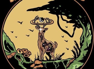 Moonstag Logo by Ethan Harrison of psychedelic pop band Moon stag based in Durham
