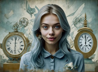 Portrait photo transformed into a painting with subrealstyle 