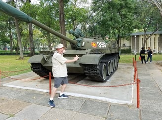 The Pirate holds back the tanks in Vietnam