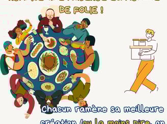 image texte invitation repas auberge espagnole