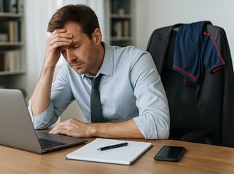 Stressed client not finding the time to workout