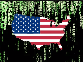 a map of the united states of america with the flag of the united states of