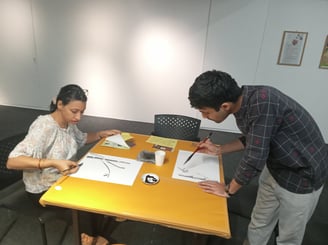Sumi E Painting workshop in Mumbai