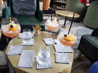 Three Mai Tai's at Marina Bay Sands Hotel in Singapore