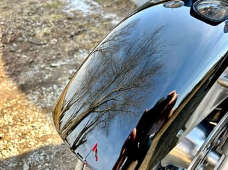 Black Harley Davidson Electra Glide Ceramic Coated by ProPolish Motorcycle Detailing Norfolk County
