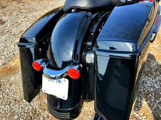 Black Harley Davidson Electra Glide Ceramic Coated by ProPolish Motorcycle Detailing Norfolk County