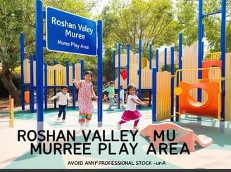 a group of children playing in a playground area