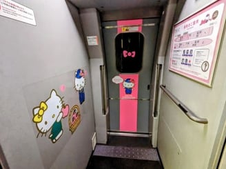 Hello Kitty Shinkansen bullet train