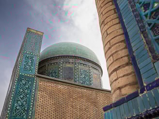 Mausolée Samarket Ouzbékistan Nécropole De Shohizinda