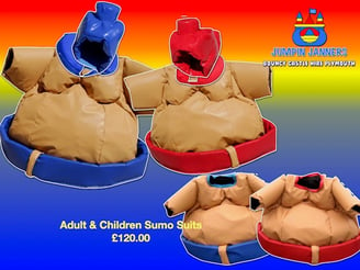 Adult Sumo Suits - Jumpin Janners - Bouncy Castle Hire Plymouth