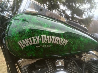 Harley Davidson Dyna With custom paint done by Owner ProPolish Motorcycle Detailing Norfolk County