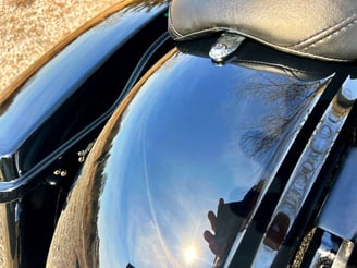 Black Harley Davidson Electra Glide Ceramic Coated by ProPolish Motorcycle Detailing Norfolk County