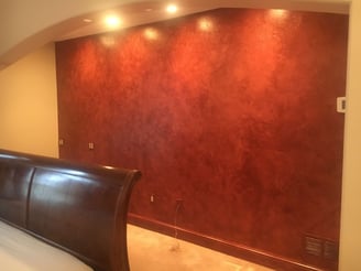 faux leather decorative wall finish by marcine in watchung nj