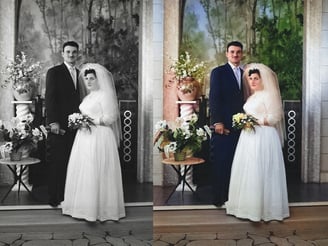 numérisation et colorisation de photos trégunc finistère