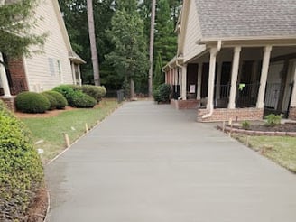 New Concrete Driveway in Warner Robins GA